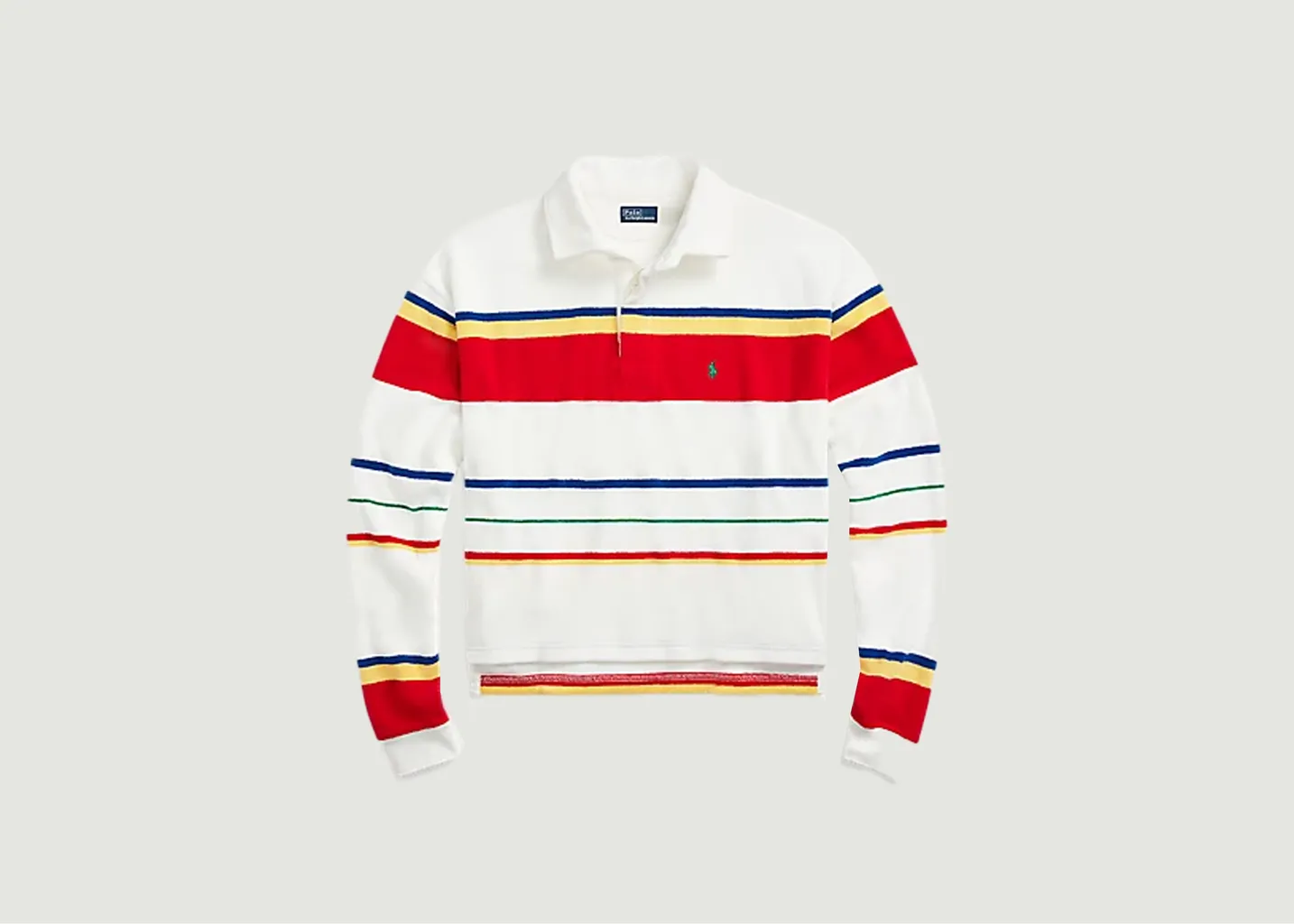 Chemise De Rugby Rayée En Coton Éponge Polo Ralph Lauren