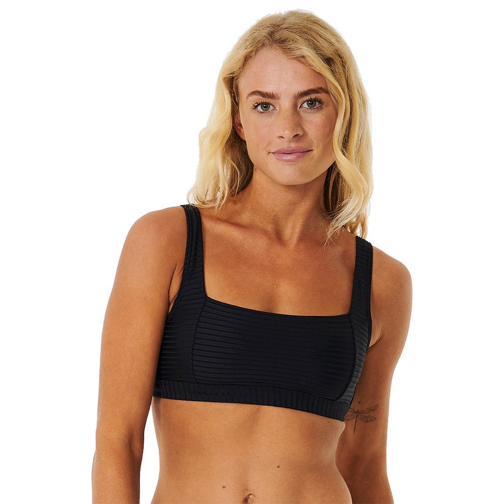 Rip Curl Premium Surf Crop Bikini Top Damen schwarz