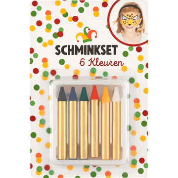 Schminkset Kleuren 6 x 1,6 g