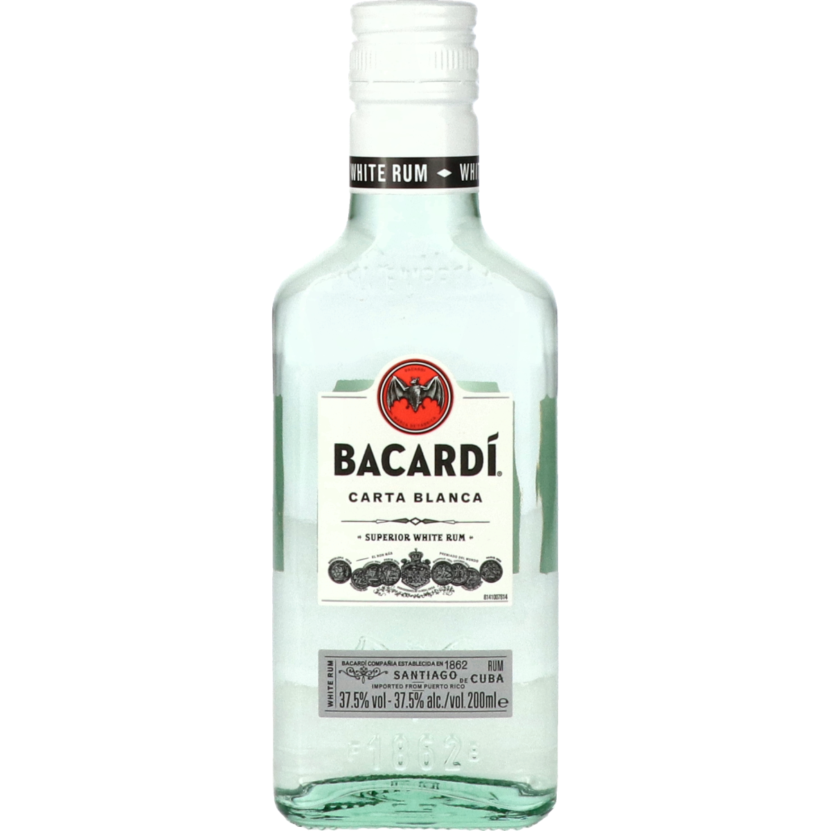 Bacardi Carta Blanca Zakflacon 20 cl