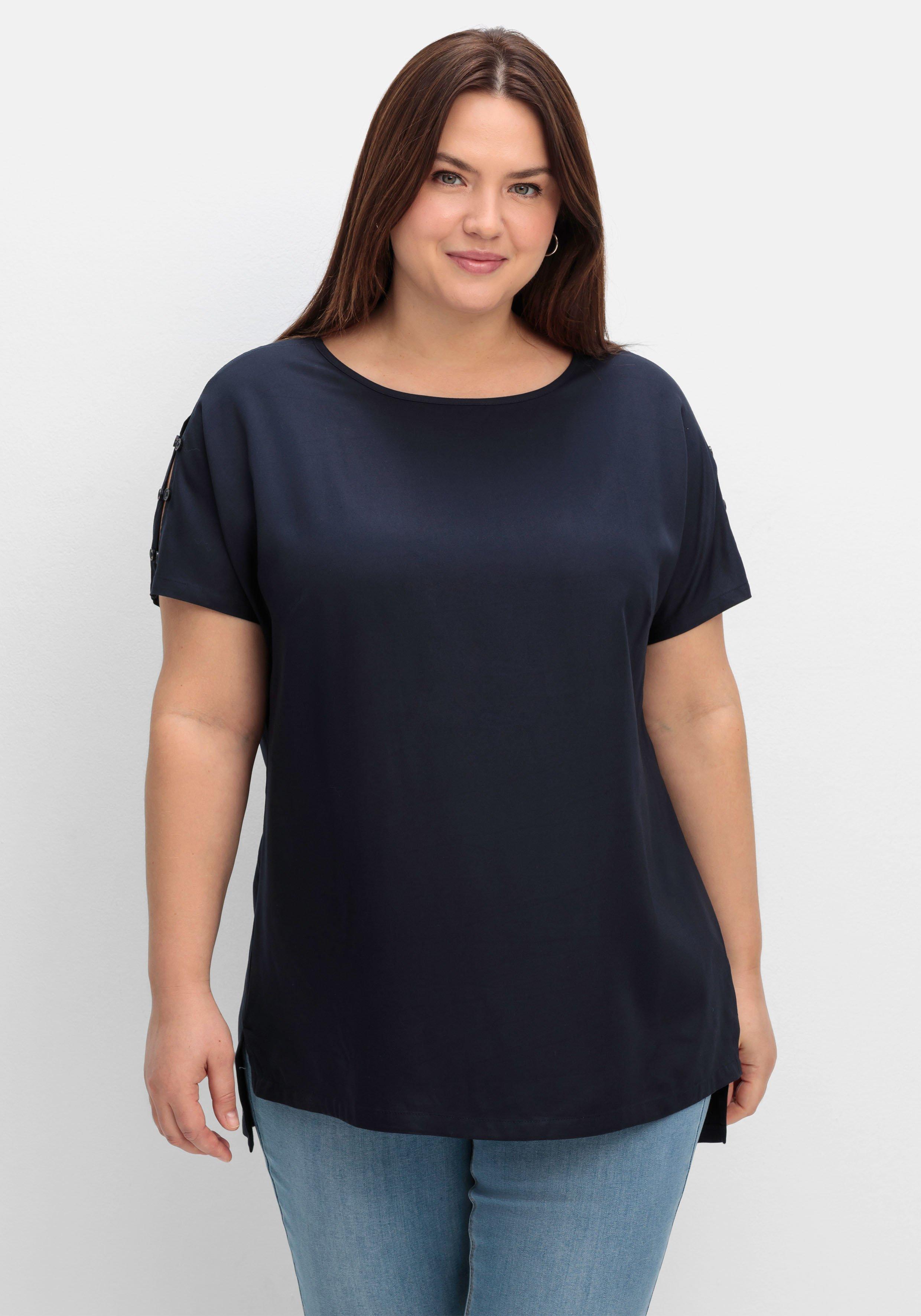 Oversize-Tunika mit geschlitztem Ärmel