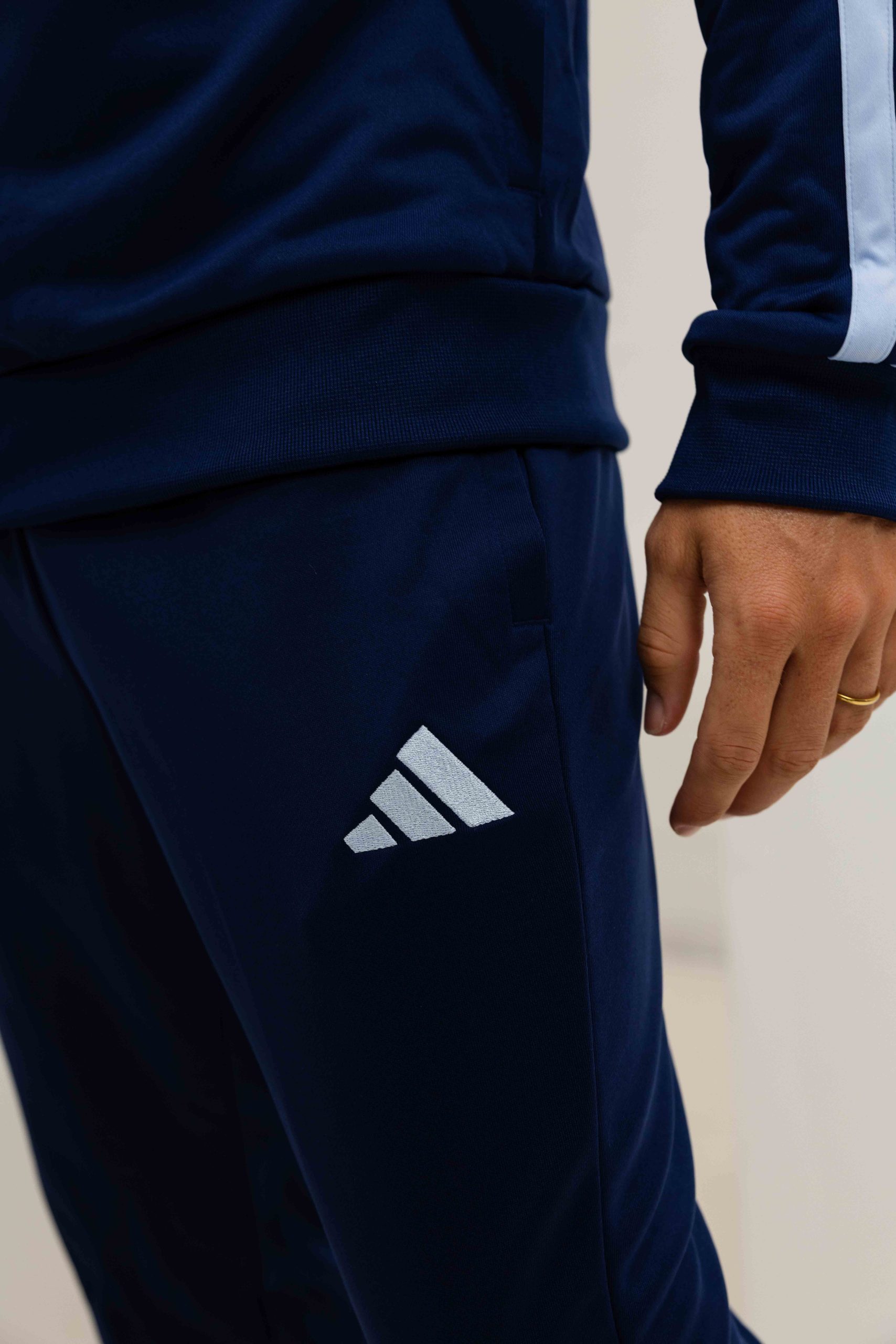 Adidas French Terry Trainingspak Heren Blauw