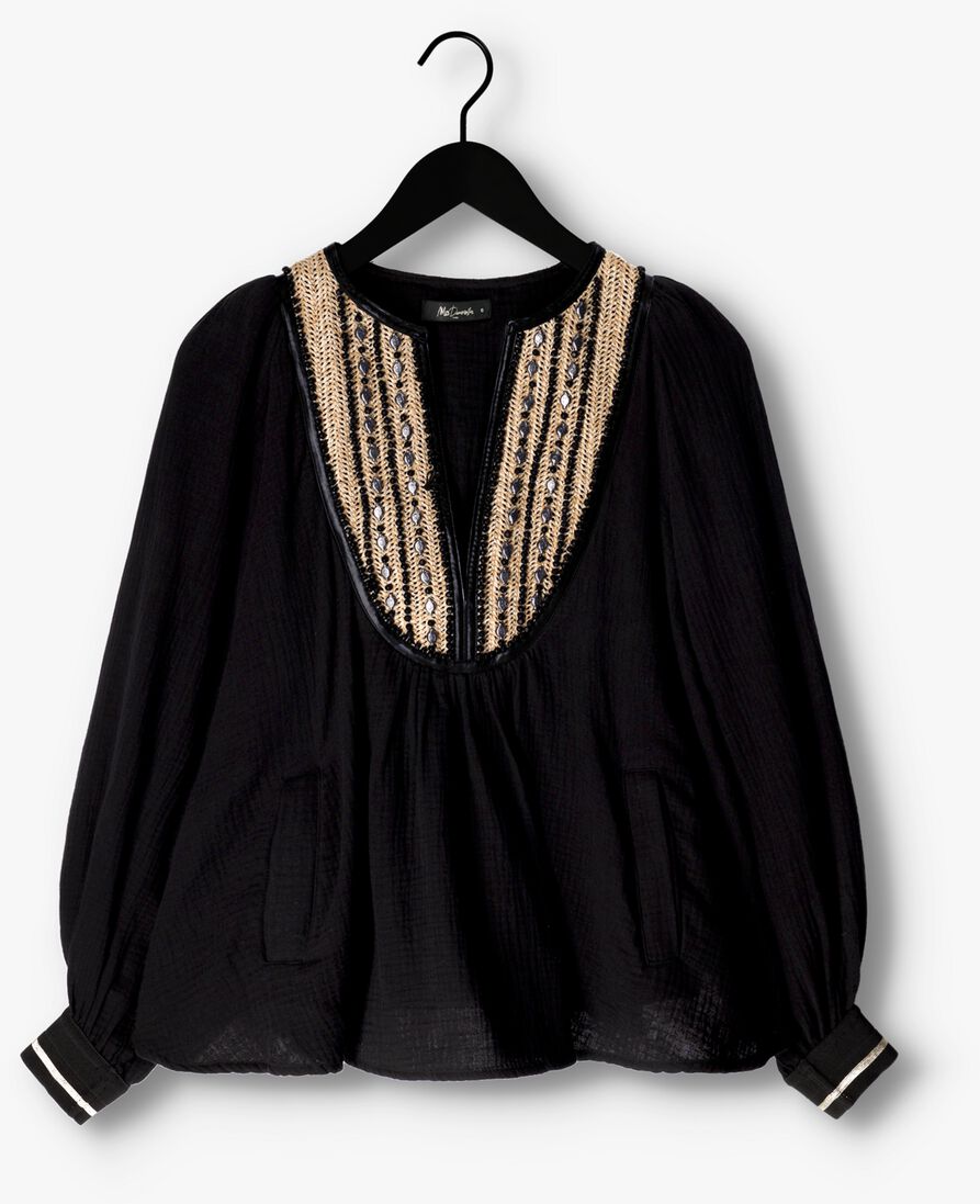 MES DEMOISELLES blauwe mes demoiselles blouse blouse nidia
