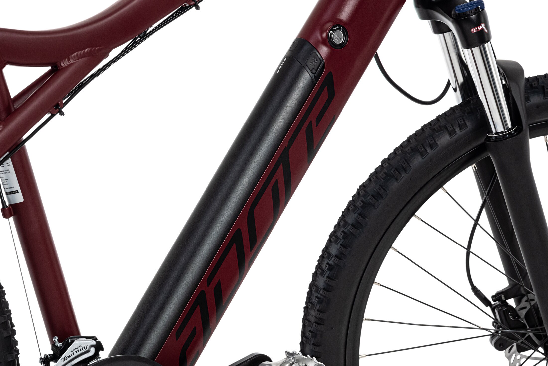 Adore E-Mountainbike 27,5'' Adore Enforce rot 250 Watt Li-Ion 36V/14 Ah/504 Wh
