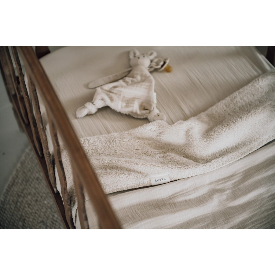 koeka Babydecke Plüsch Faro Weiß