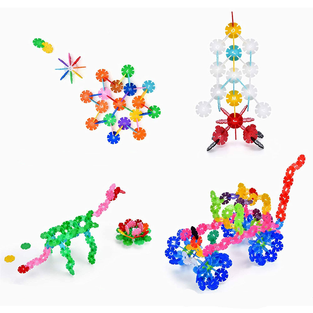 (500er Set) Steck Scheiben Spielzeug Kinder Lern Spiel mit Zahlen   Buchstaben - Bunt