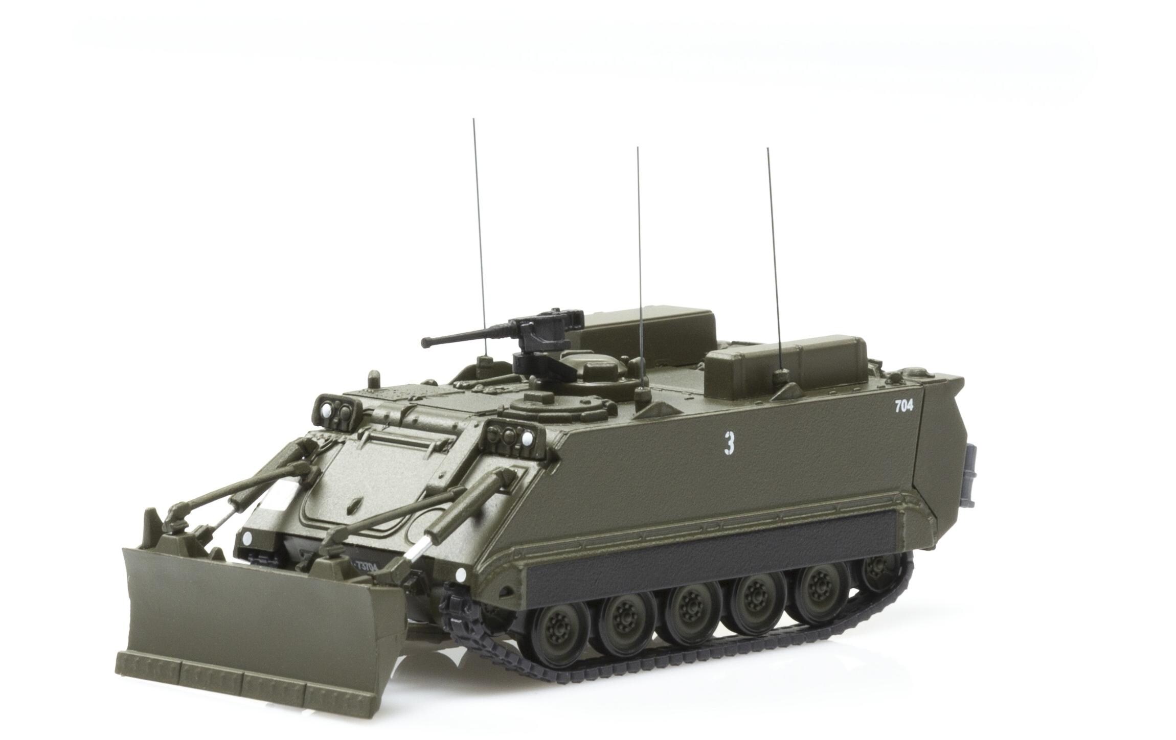 M113 Geniepanzer 63 mit Räumschild 1:87H0 Panzer Modell