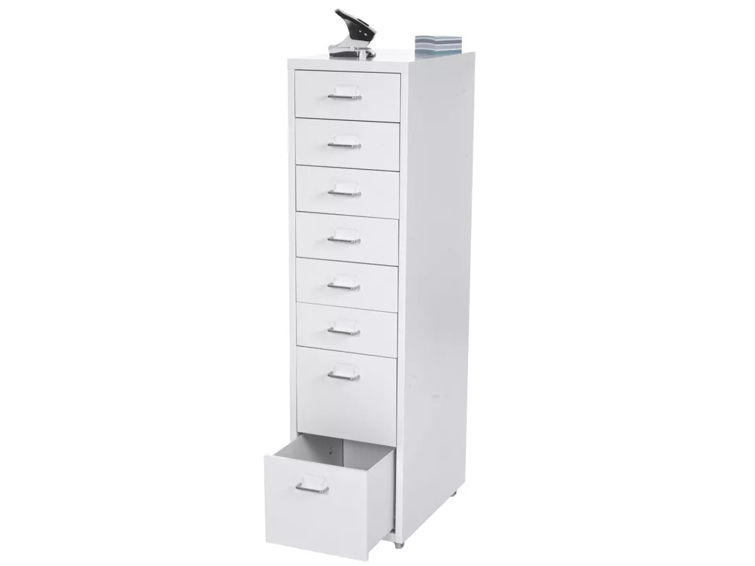 Caisson roulant Preston T851, blanc