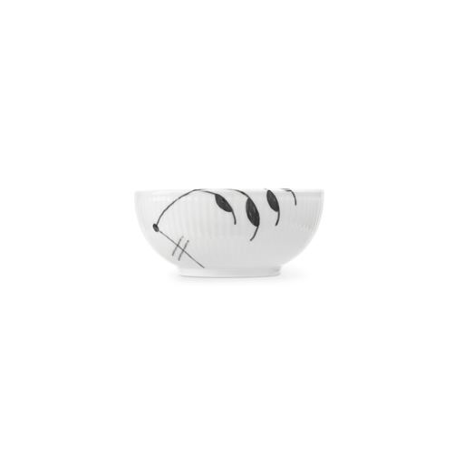 Royal Copenhagen Sort Mega Riflet Skål, Ø11 cm