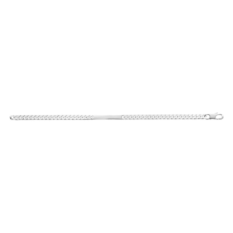 Gourmette Homme - Argent 925 - Chaîne gourmette - Largeur : 4 mm - Longueur : 18 cm
