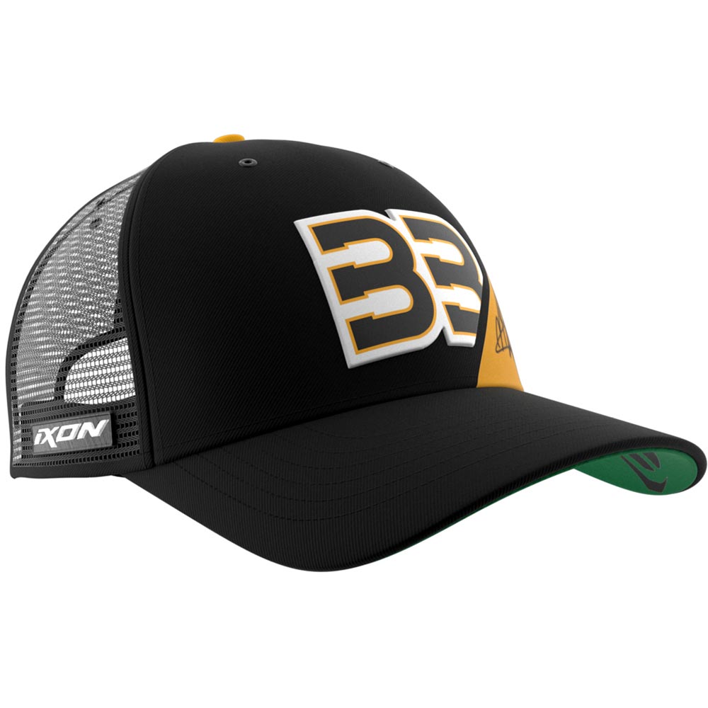 Ixon - Casquette Mesh Brad Binder 24 Noir / Jaune / Vert
