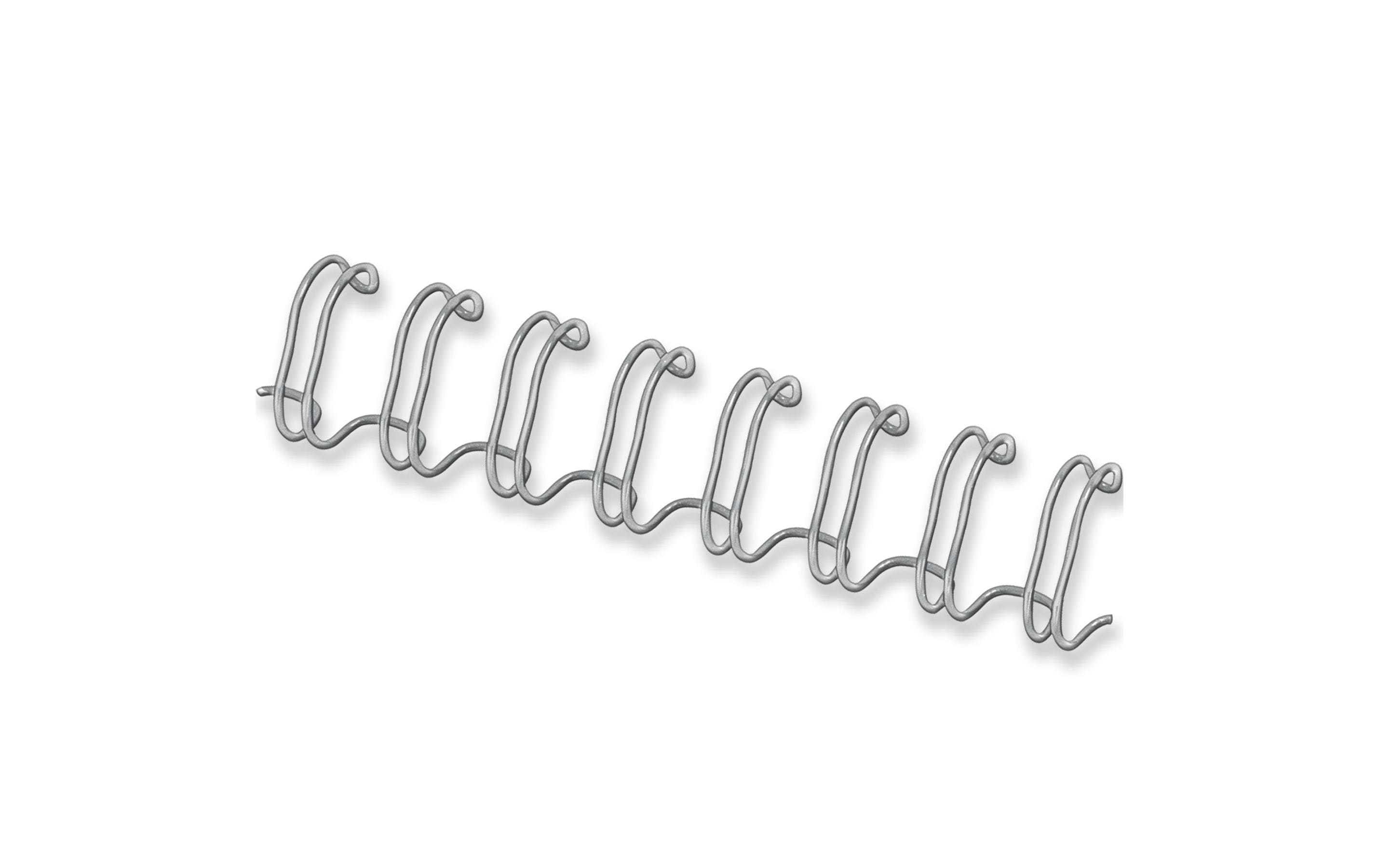 Binderücken 10 mm Draht Silber, 100 StückPackung à 100 Stück, Blattkapazität: 51 - 80