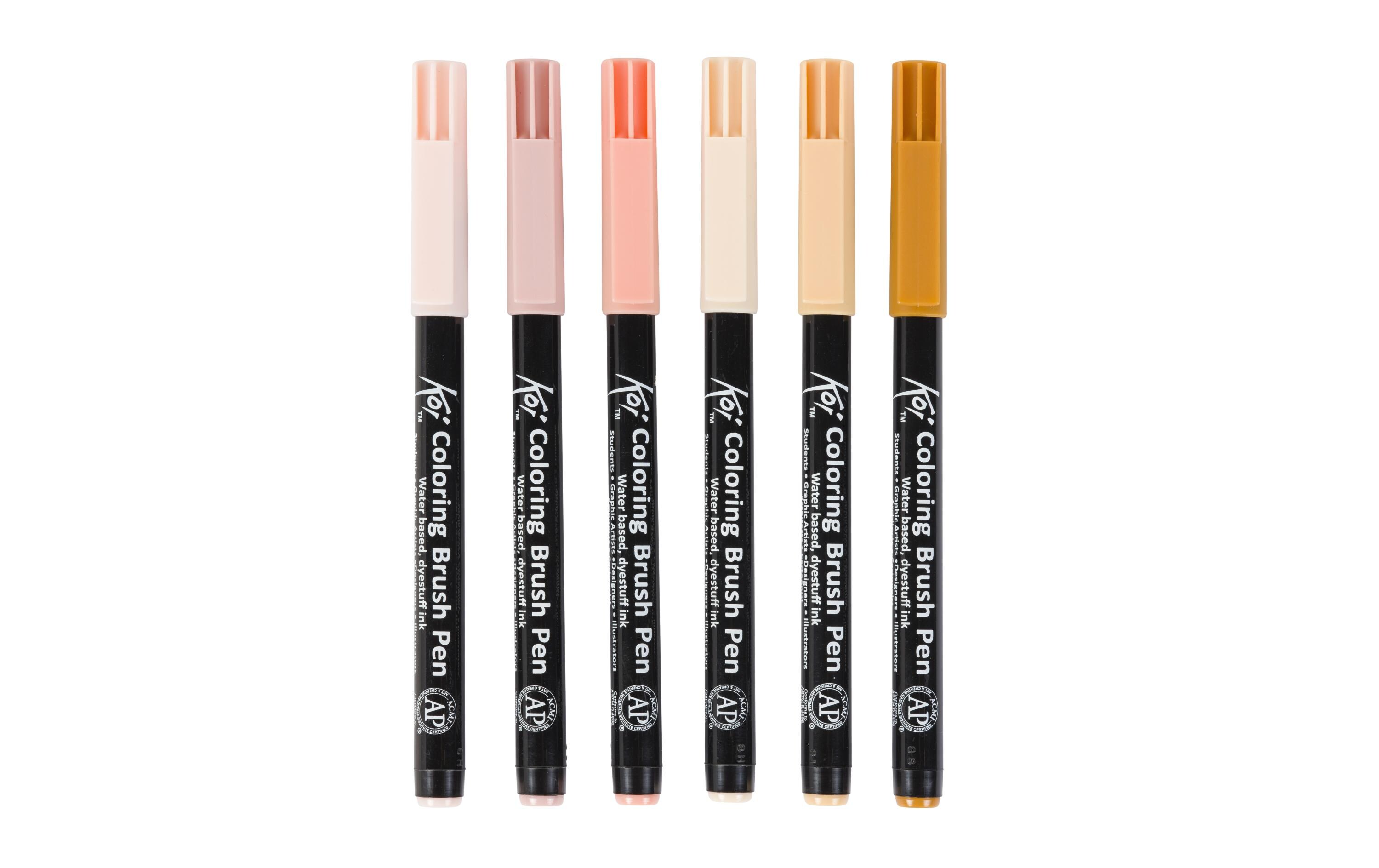 Brushpen Manga Koi MehrfarbigManga-Kollektion mit 6 Koi Colouring