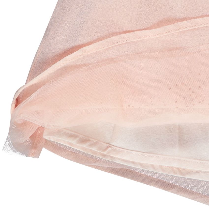 Jupe patineuse en crêpe avec étoiles pailletées pour fille - Rose