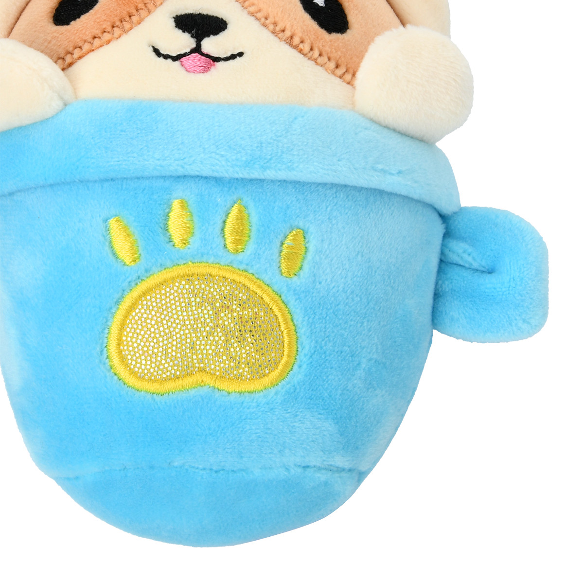 Topolino Teacup Friends Plüschtier mit Clip blau / cremeweiss