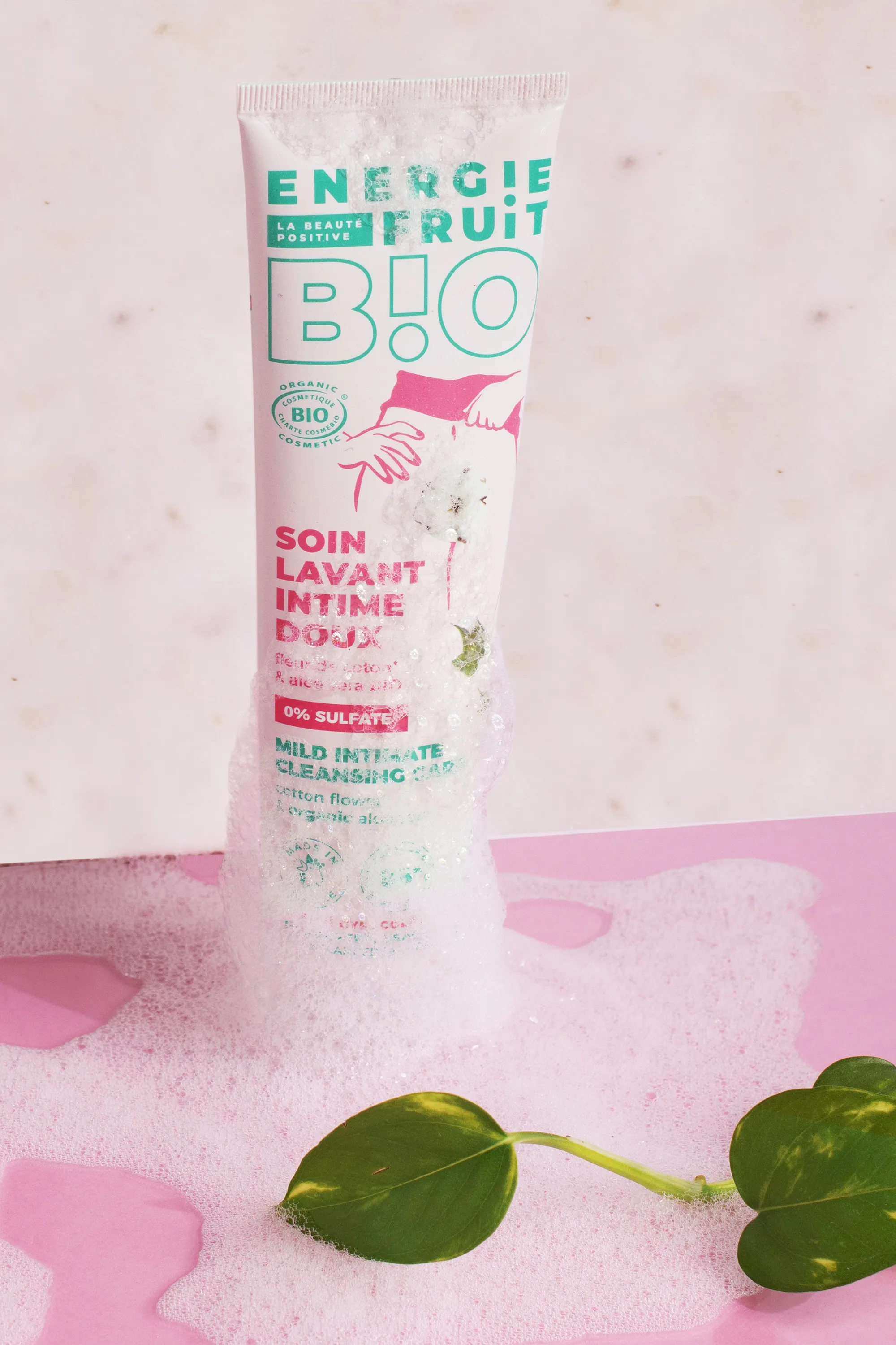 Energie Fruit Soin lavant intime bio à la fleur de coton-150 ml