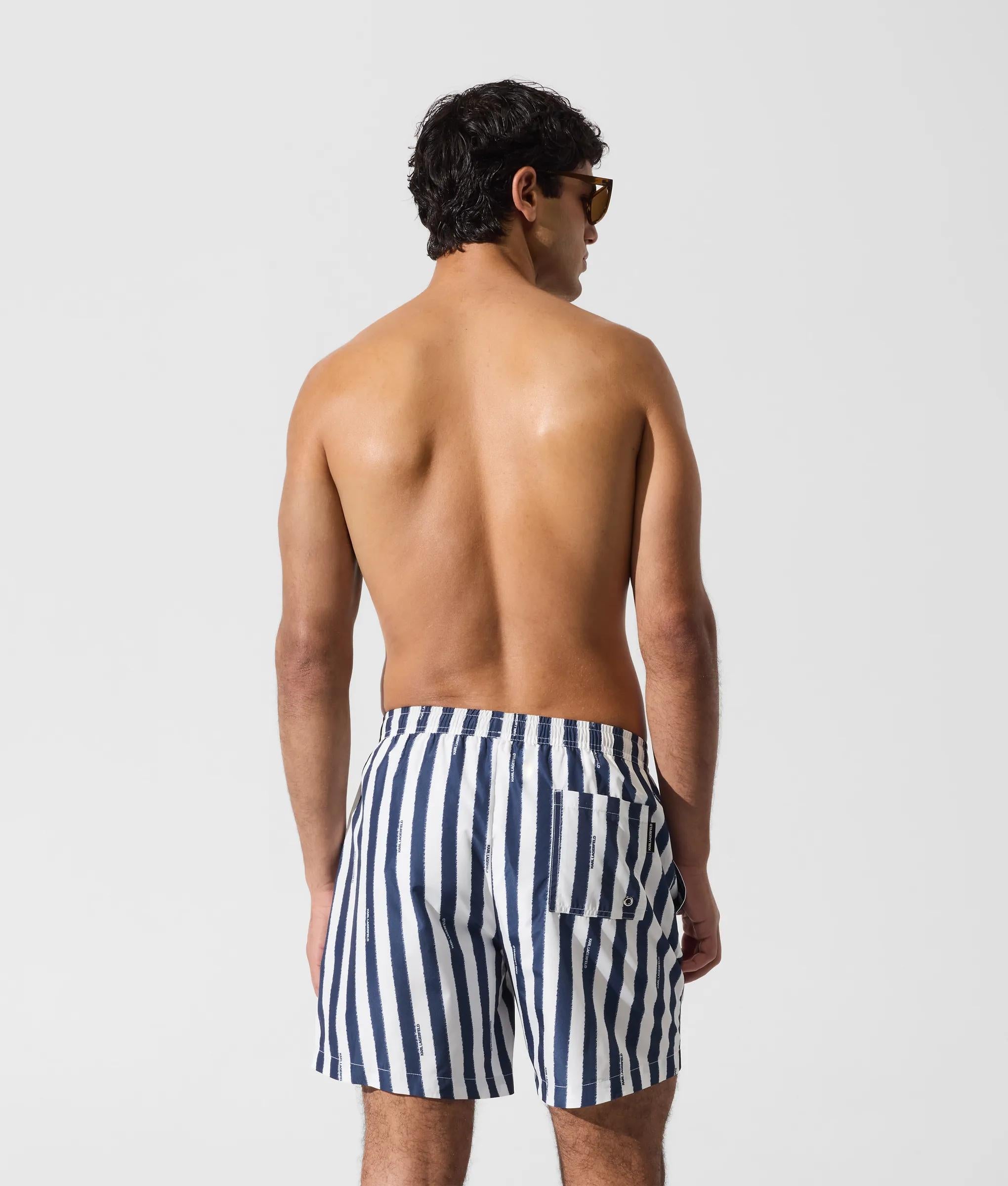 Gestreepte medium boardshort