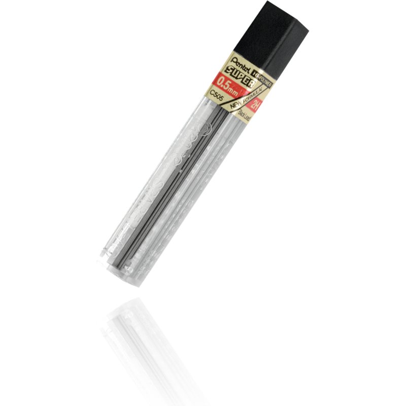 Mine pentel 0.5mm 2h étui 12 unités