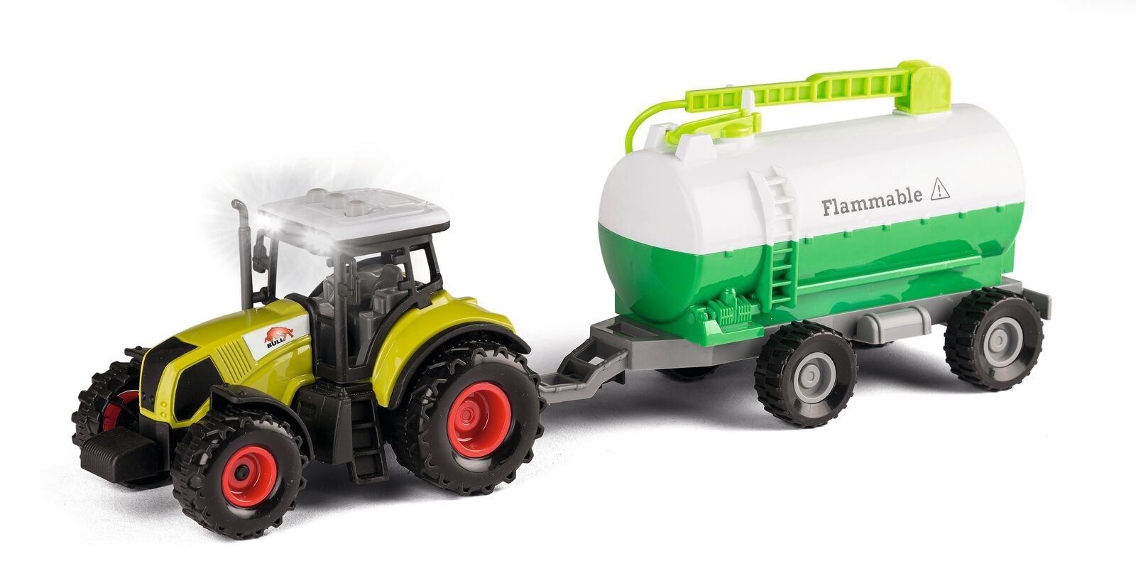 Bull - Tractor with large trailer 1:32, assorted (41856)
