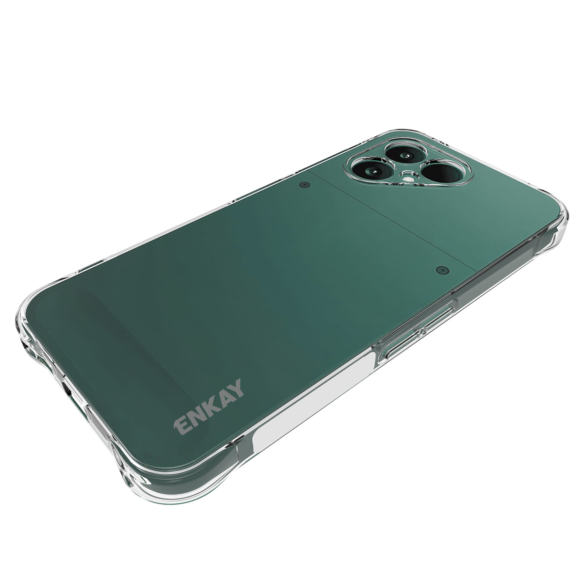 Fairphone 6 Gummi Hülle Case Slim Design mit Air Cushion Fallschutz - Transparent