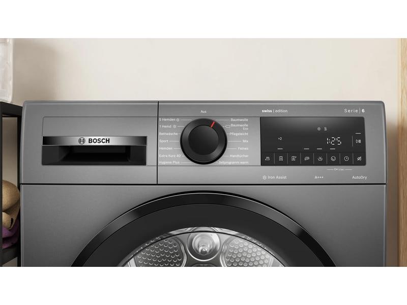 Bosch Wäschetrockner Serie 6 WQG2330RCH Rechts Frontloader mit LED-Display