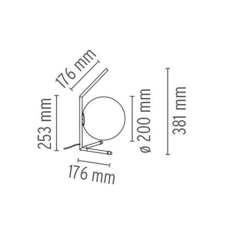 Flos IC Lights T1 Low tafellamp chroom