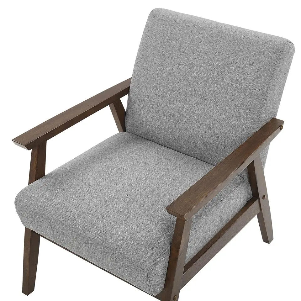 ASNES - Fauteuil - Grijs - Polyester