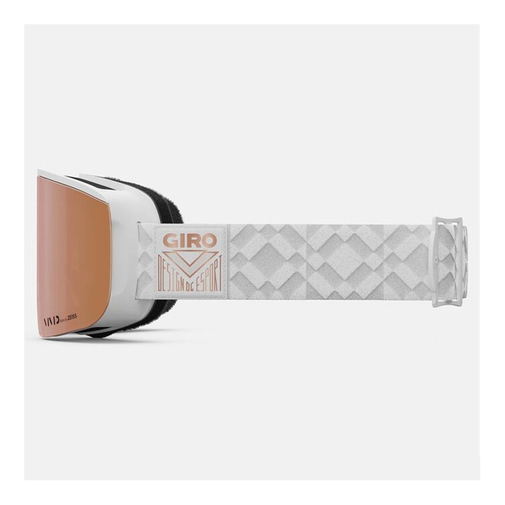 Giro ELLA - Masque ski + écran supplémentaire vivid infrared Femme white limitless/vivid rose gold