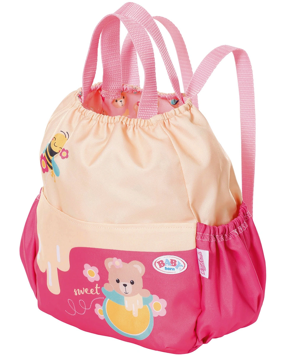 BABY born® Rucksack BÄR (25x28x1,5) in rosa
