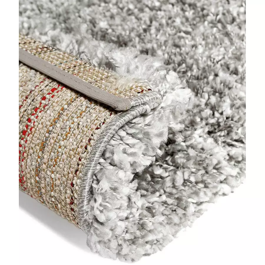 Wecon home basics Hochflorteppich Paula hellgrau creme meliert