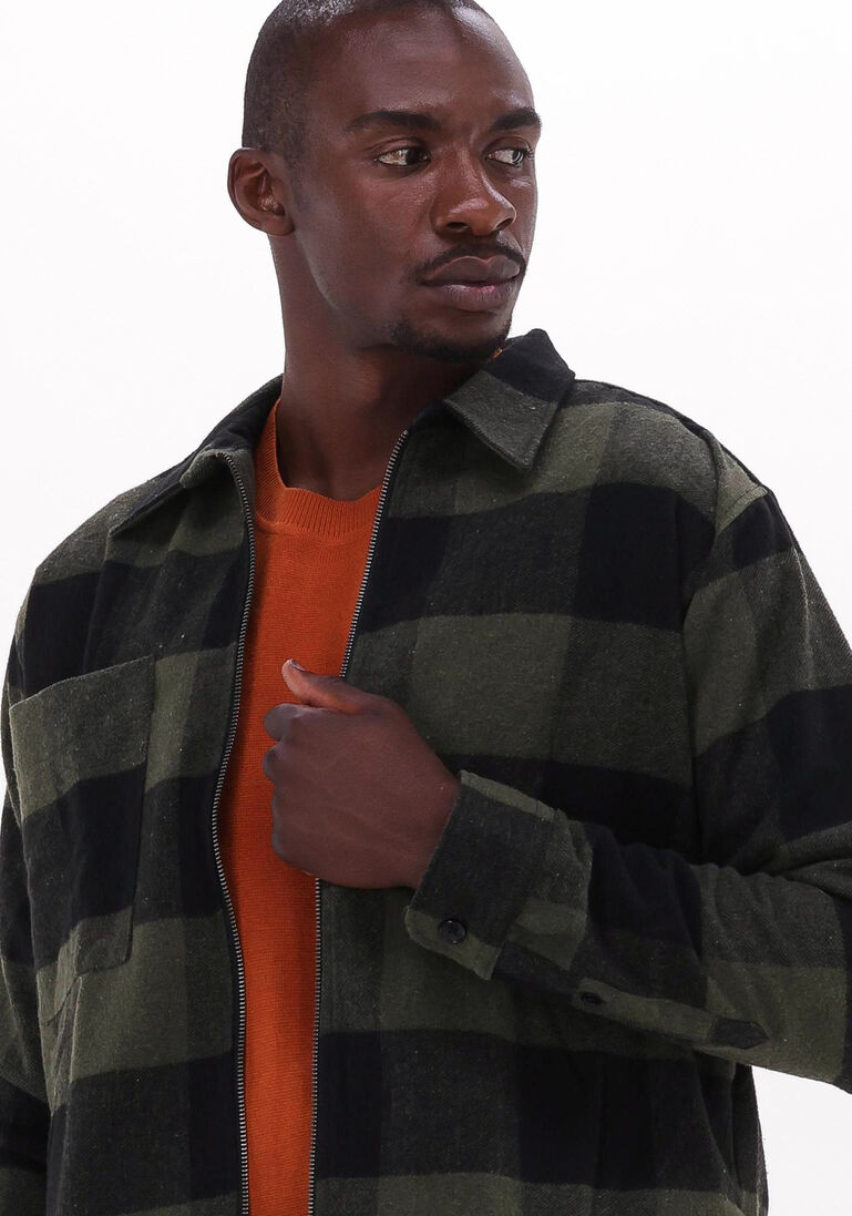SELECTED HOMME olijf selected homme overshirt loosedoller overshirt ls w
