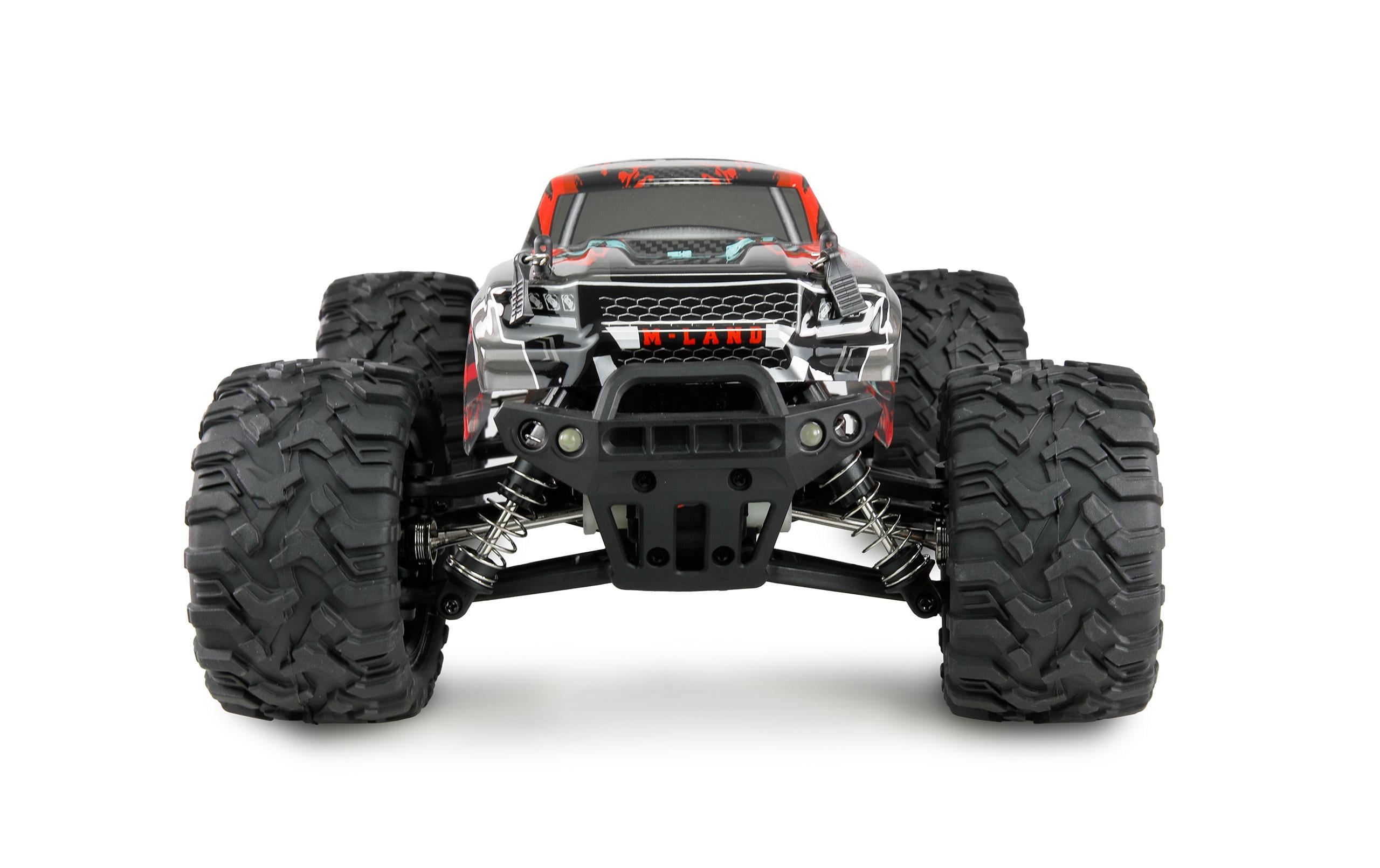 Monster Truck M-Land, Rot RTR, 1:164WD-Modell mit LED-Beleuchtung