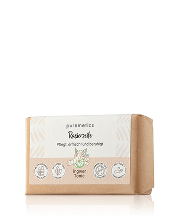 puremetics Natur-Seifen Rasierseife Ingwer Tonic 75g