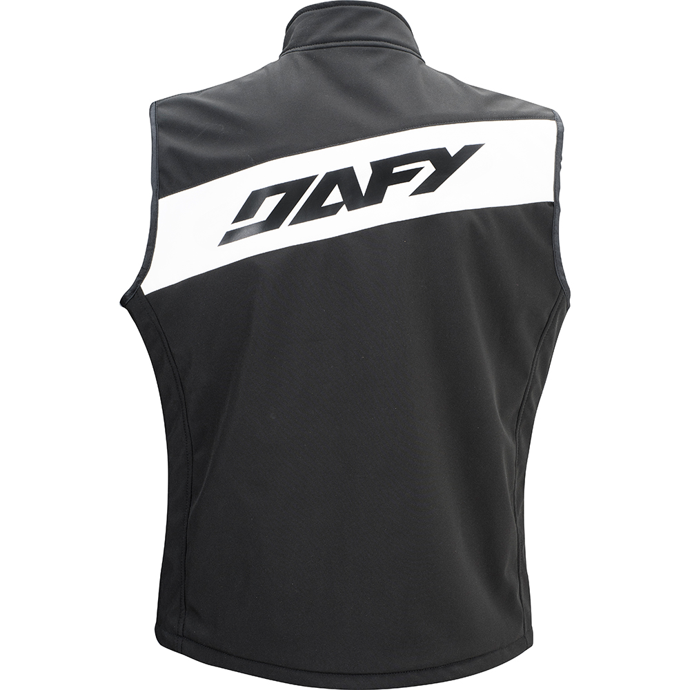 Dafy Moto - Gilet Softshell Noir / Blanc