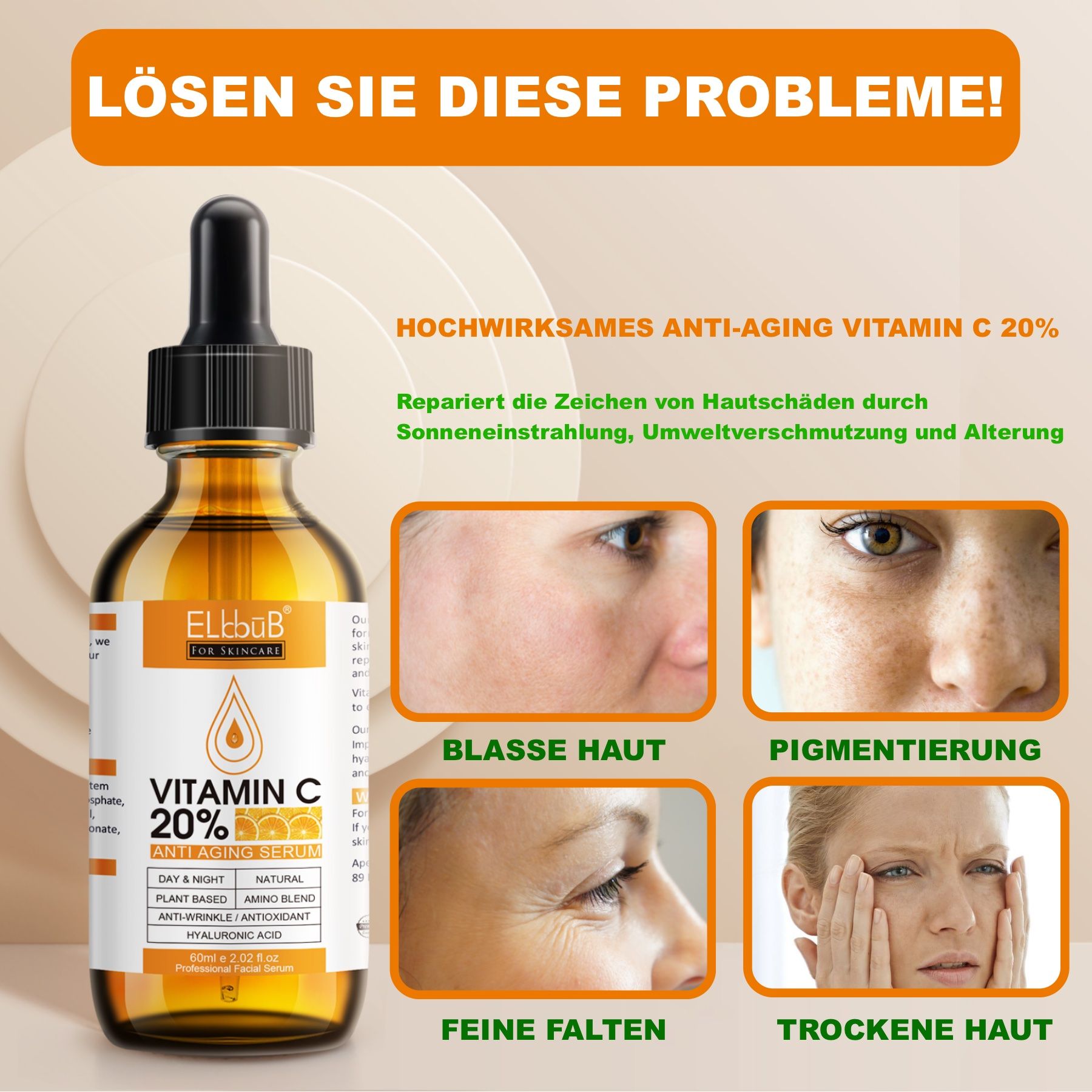 P-Beauty Gesichtsserum mit Vitamin C