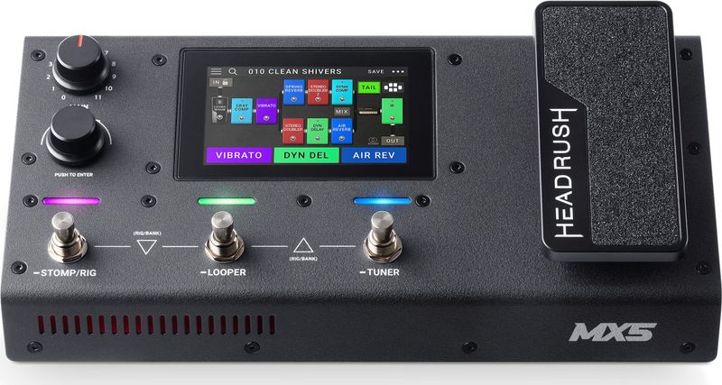 HeadRush MX5 - Gitaarversterker & FX Modeling Processor met 4 inch Touch Display, Expressiepedaal, Looper & USB Audio Interface voor gitaristen en bassisten