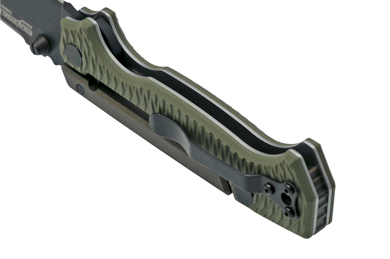 Cold Steel AD-15 Scorpion Lock 58SQODBK OD Green Black zakmes, Andrew Demko design
