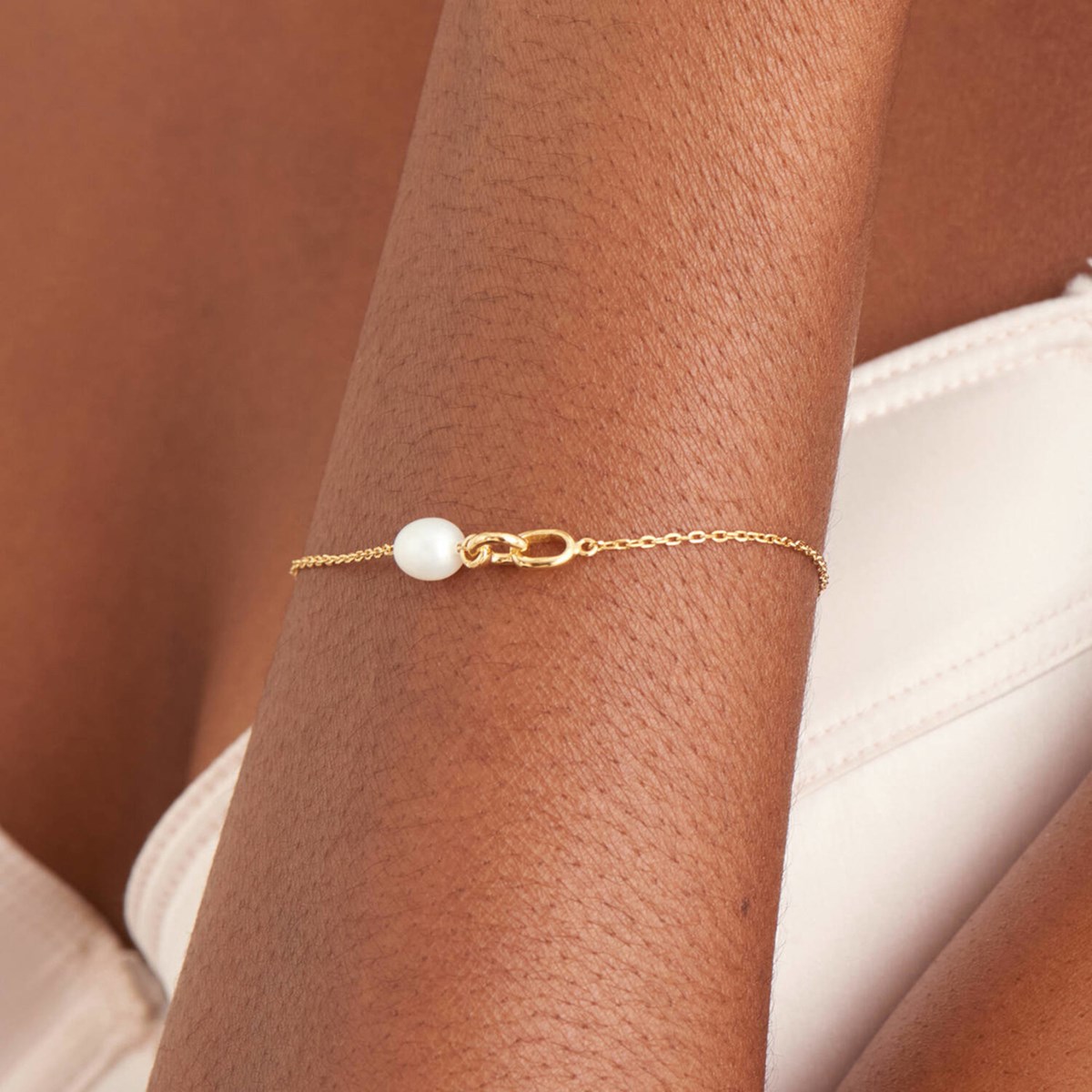 Bracelet Ania Haie Pearl Power doré