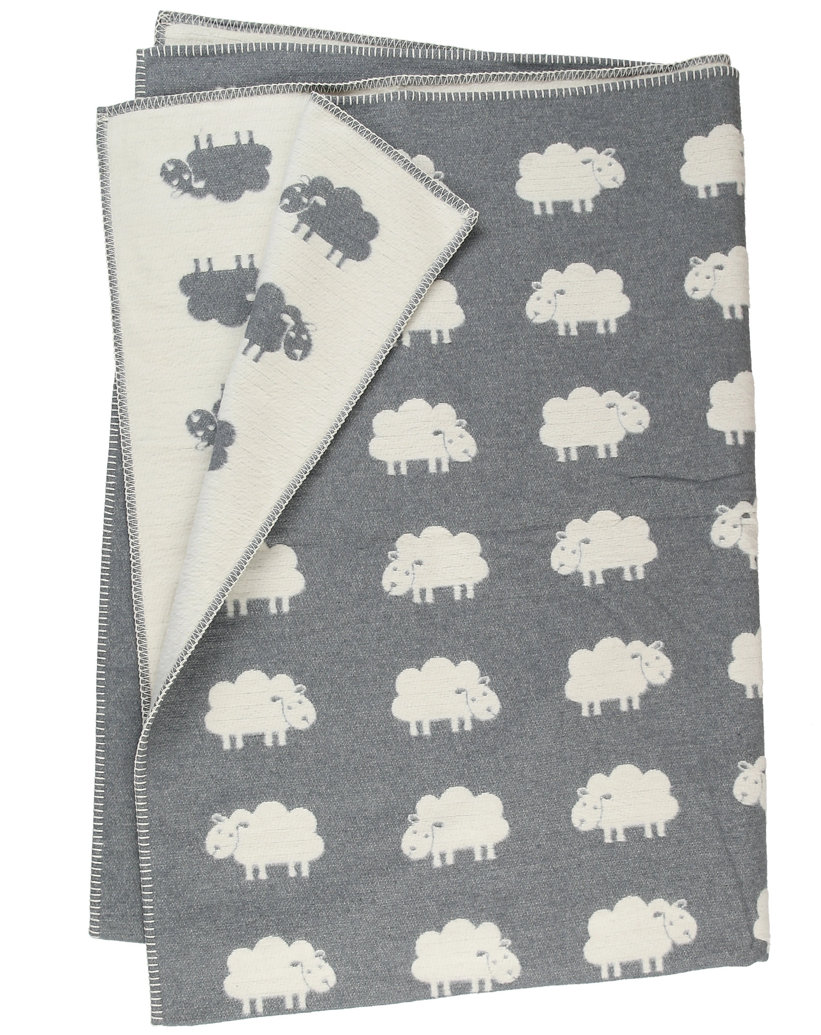 Kuscheldecke DECO - SCHAFE (130x200) in grau