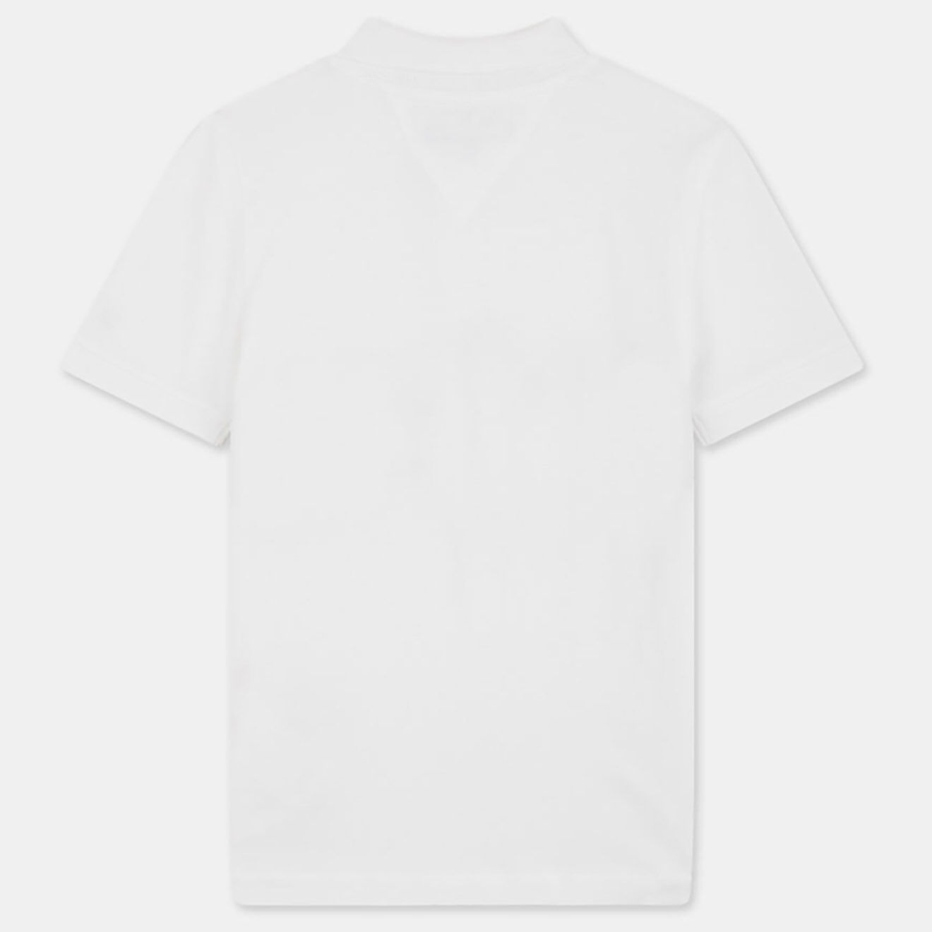 Tommy Hilfiger Polo bande logo milieu blanc