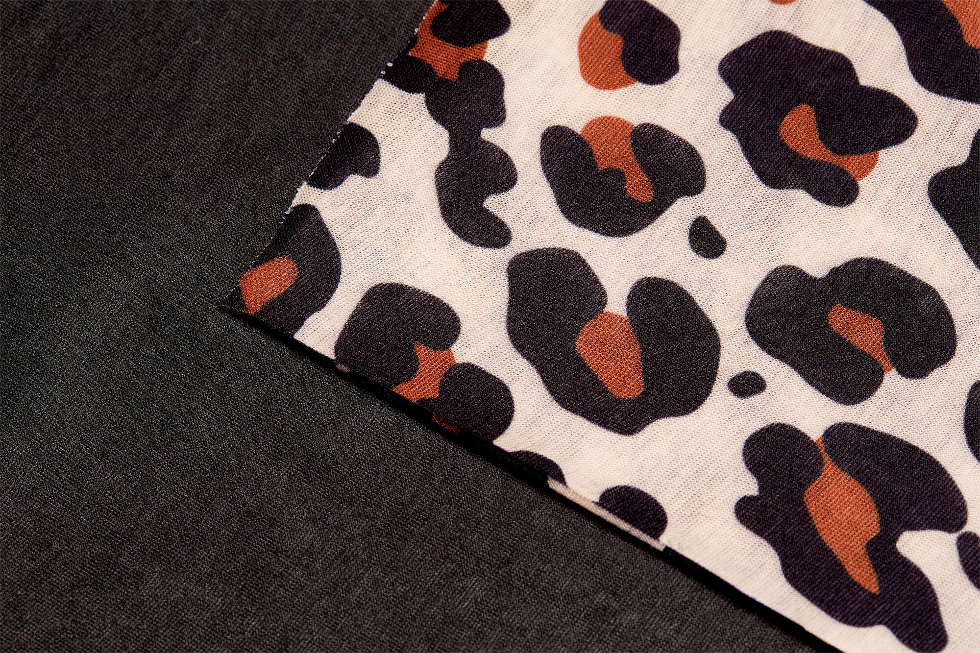 Nordbjørn Bjørli Hals 2-Pack, Black/Leopardy Rustic Sandshell