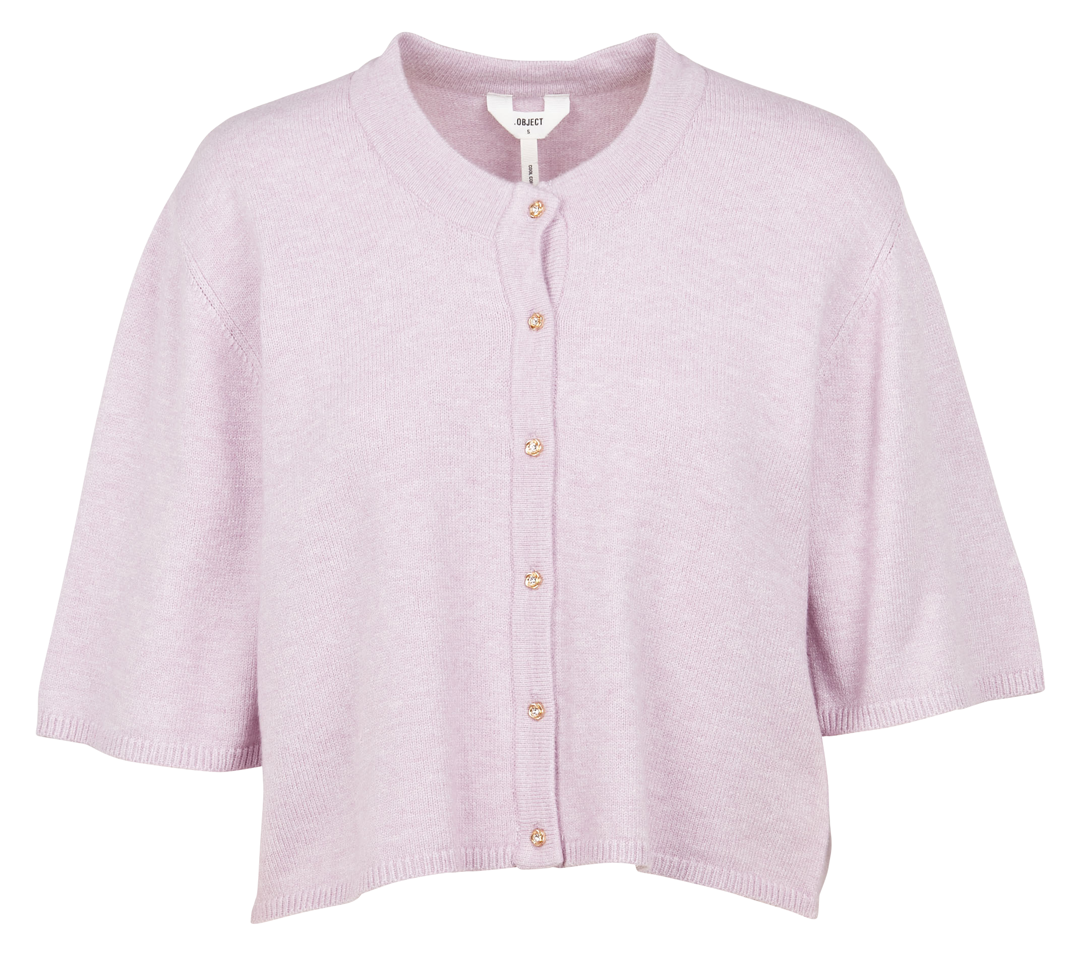 OLENKA - Gilet col rond brodé | Violet