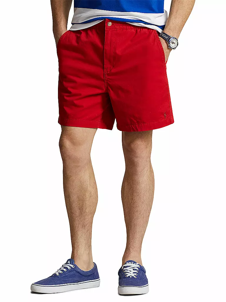 POLO RALPH LAUREN Shorts Classic Fit PREPSTER rot