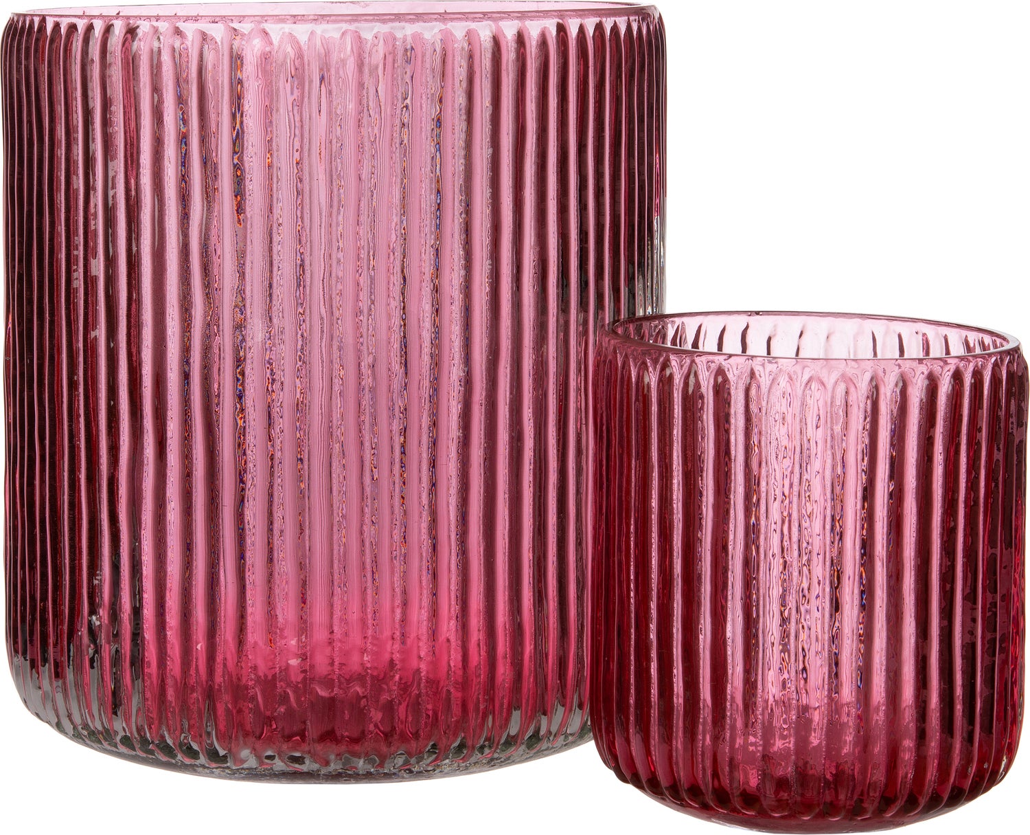 Intratuin waxinelichthouder Yi roze D 15 H 17 cm