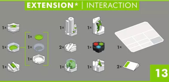 Gravitrax C Power - Kuglebane Udvidelse - Interaction - 13 Dele