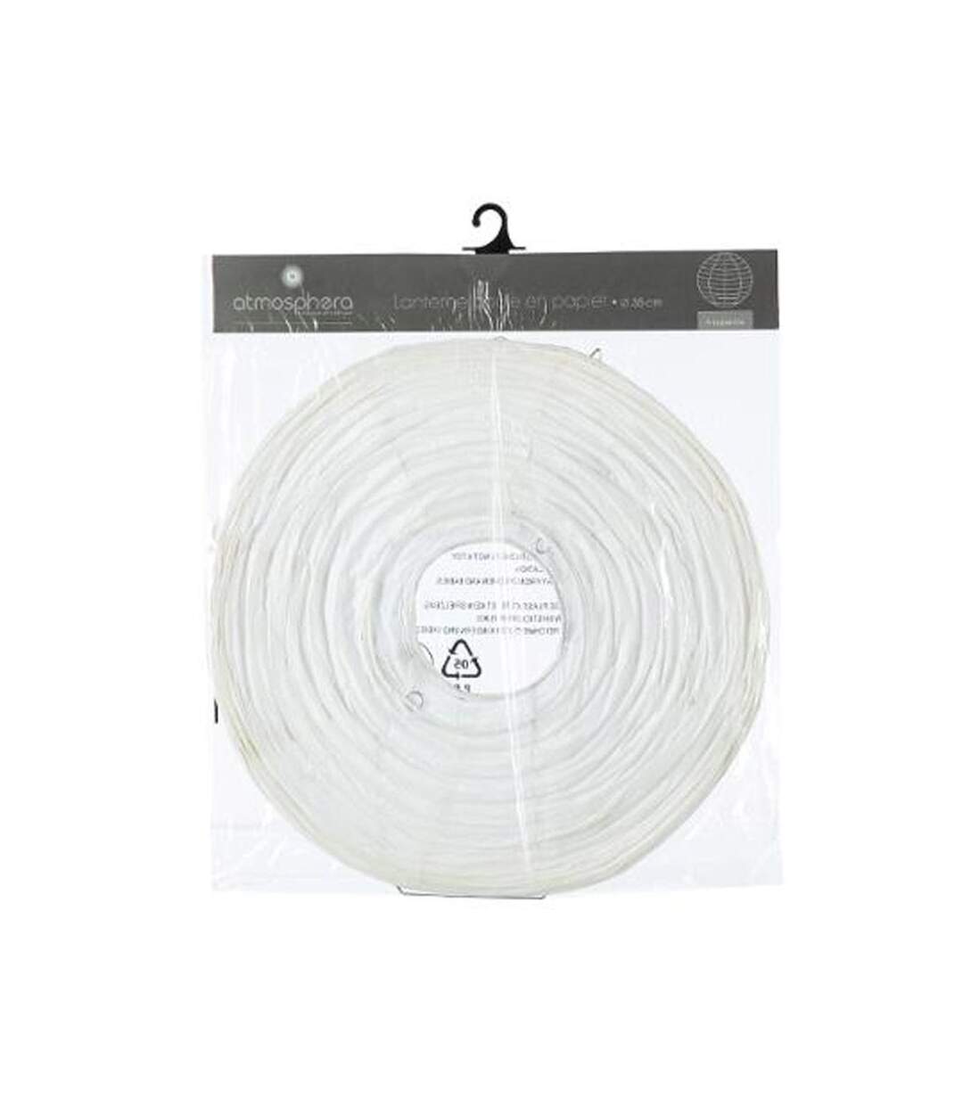 Lanterne Boule en Papier Fééric 35cm Blanc