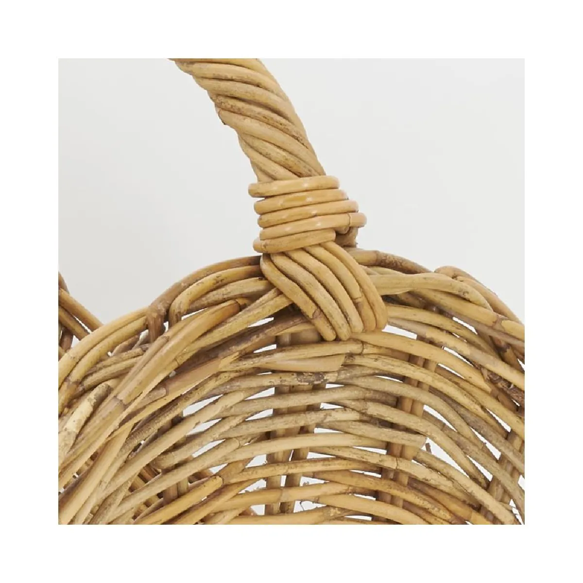 Aubry Gaspard Panier à bûches en poelet oval - Miel