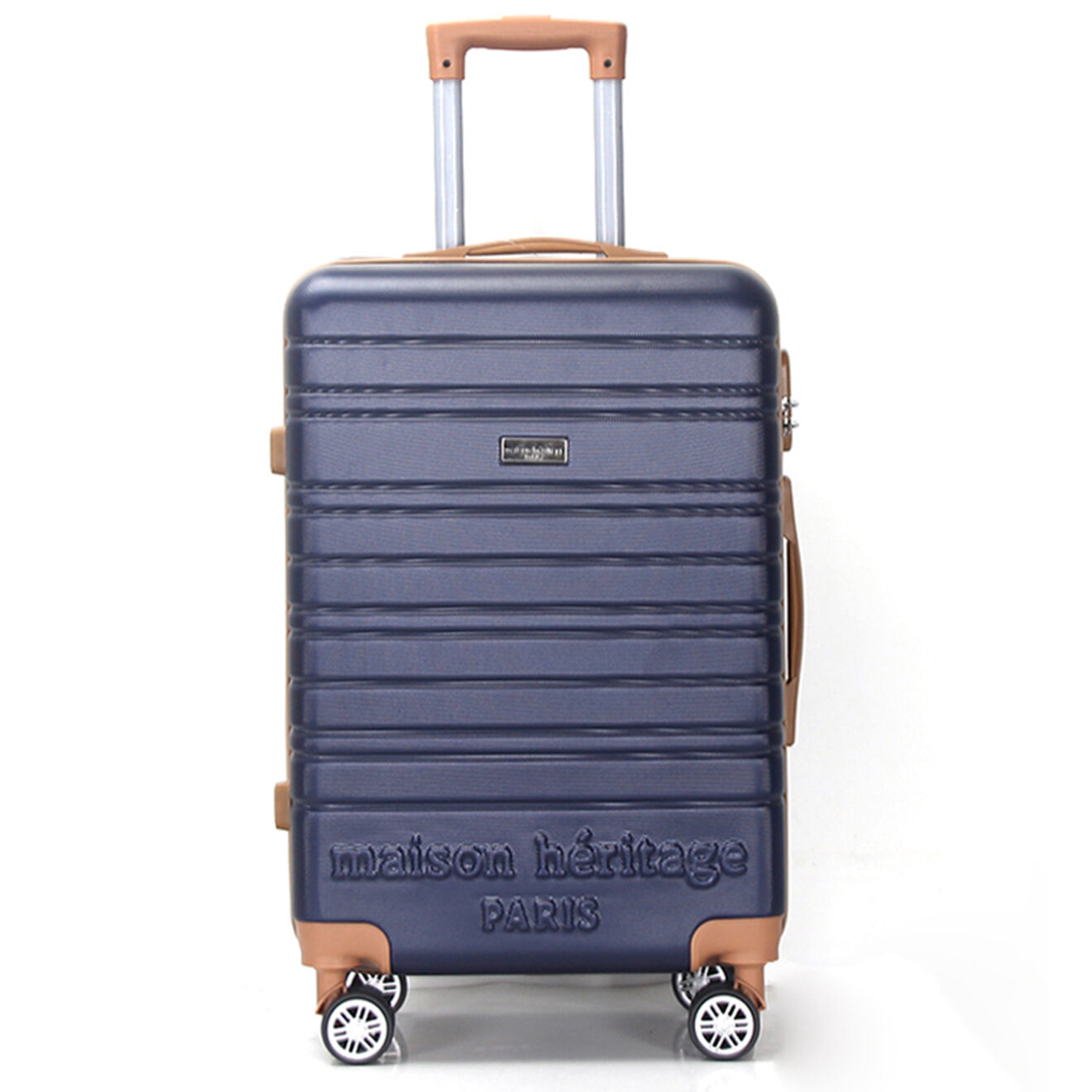 Maison Héritage 2 Valises 4 roues doubles Madeleine 50/70 cm bleu marine