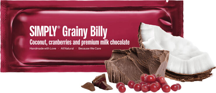Simply Chocolate GRAINY BILLY chokoladebar