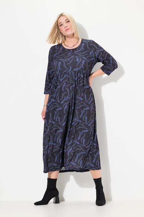 Jerseykleid, A-Linie, Alloverdruck